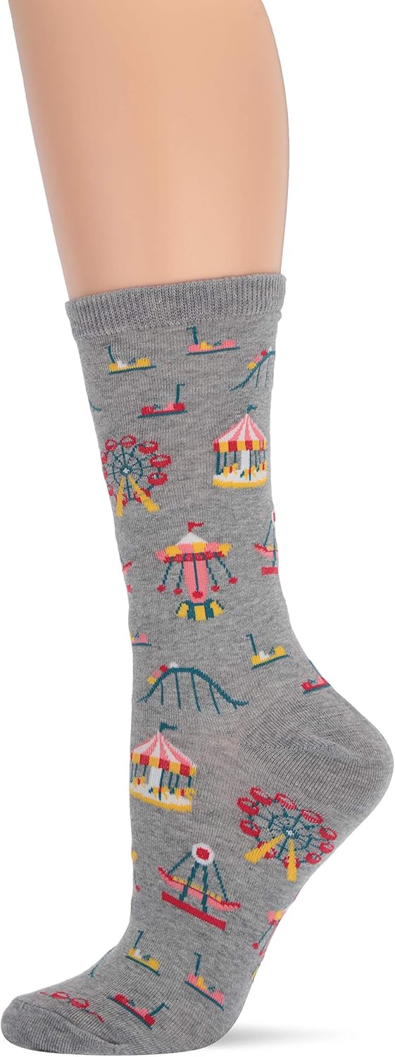 Hot Sox Women's The Outdoors Novelty Crew at  Women’s Clothing store