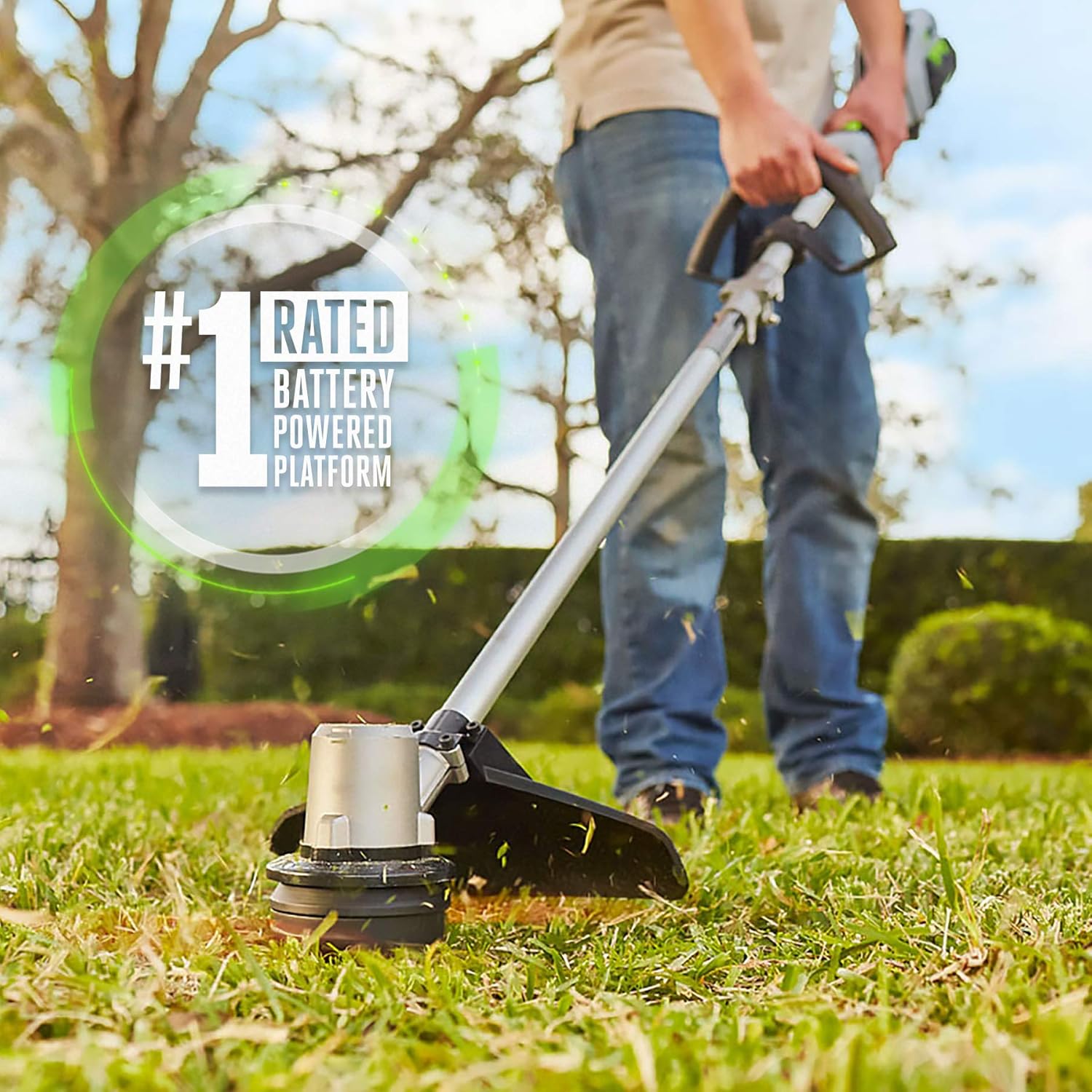 EGO Power+ ST1502XY 15-Inch Foldable Shaft String Trimmer with Rapid Reload Head 2.5Ah Battery & Charger Included : Garden & Outdoor