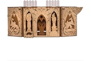 Towerrex DND DM Screen Dragonheart with Dice Tower, Initiative Tracker, HR Tracker, Dungeon Master Screen for Role Playing Ga