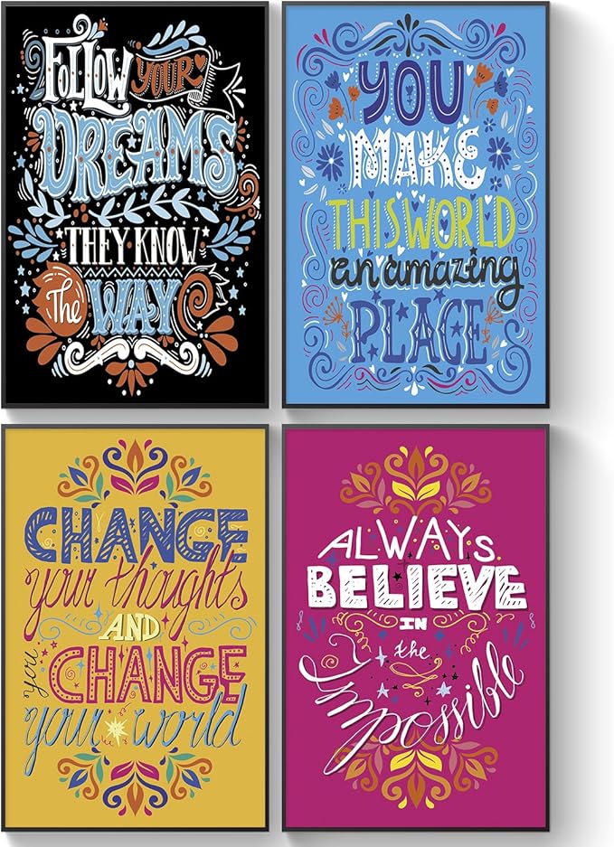 Carteles motivacionales compartibles, regalo de amistad inusual para