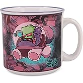 Silver Buffalo Invader Zim Voot Cruiser Ceramic Camper Mug | Large Coffee Cup For Tea, Cocoa, Beverages | Holds 20 Ounces
