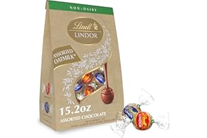 Lindt LINDOR Assorted OatMilk Chocolate Truffles, Non-Dairy Chocolate Truffles with Smooth, Melting Truffle Center, 15.2 oz.