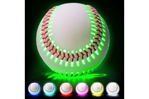 Light Up Baseball, Glow in The Dark Baseball for Boys Teens, Rechargeable Outside Baseball Game Accessories Toy with 7 Color 