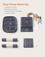 Feandrea Cat Tree Tower 101 cm XL Smoky Grey PCT614G01 20 kg view 8
