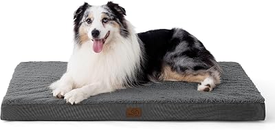 Bedsure Extra Large Dog Bed Orthopedic Pillow 104x74x9cm Grey