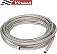 20 Ft AN6 Braided Stainless Steel Hose - CPE Liner For Fuel, Oil, Coolant Lines - View #2