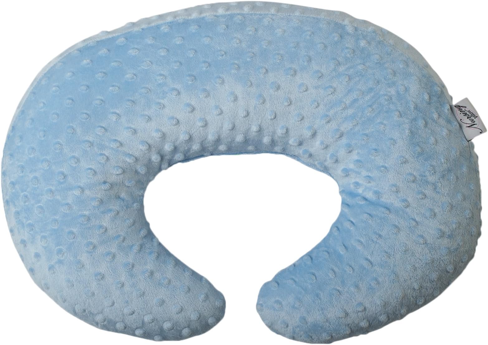 Mother's Lounge Nursing Pillow - Minky Fabric Style (Blue)