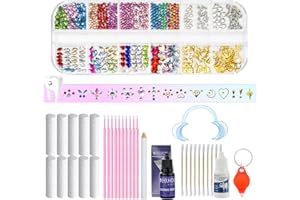 MYYKO Tooth Gem Kit with Curing Glue and Light,690 Pieces Fashionable Crystals Jewelry kit for Starter