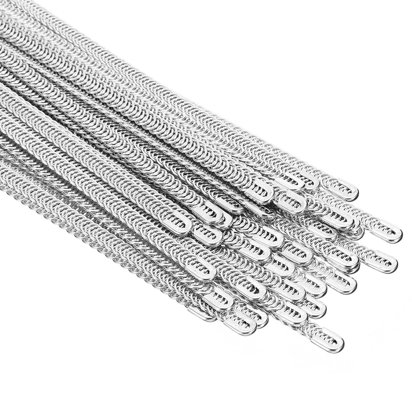 PATIKIL 7.1 Inch Spiral Steel Boning, 36 Pack 6mm Width Steel Spiral Corset Boning Stay for Sewing Corset Underwear Costumes Wedding Dress Making, Silver