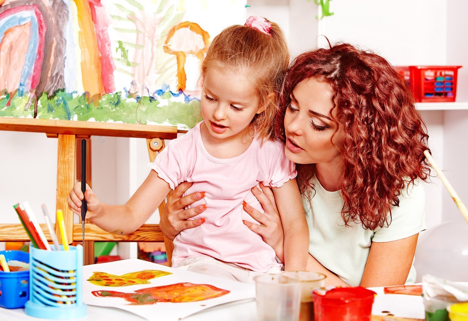 SmileStar Détail Pinceau, 10 pcs Peinture Pinceaux Acrylique avec 3pcs Cadeau pour la Peinture à L\'aquarelle Gouache et Acrylique,Ldéal pour des détails Minutieux et Finition (Style 1)