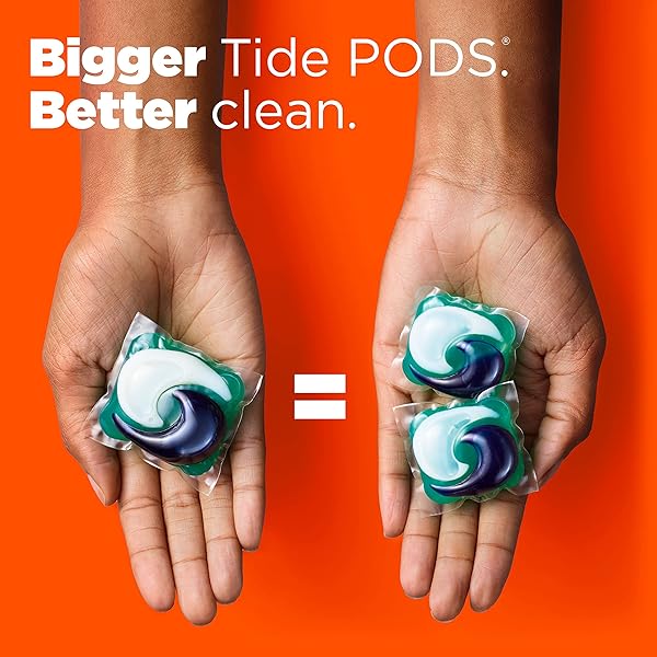 TIDE HYGIENIC CLEAN HEAVY 10X DUTY POWER PODS LAUNDRY DETERGENT PACS SPRING MEADOW 32 COUNT FOR VISIBLE AND INVISIBLE DIRT