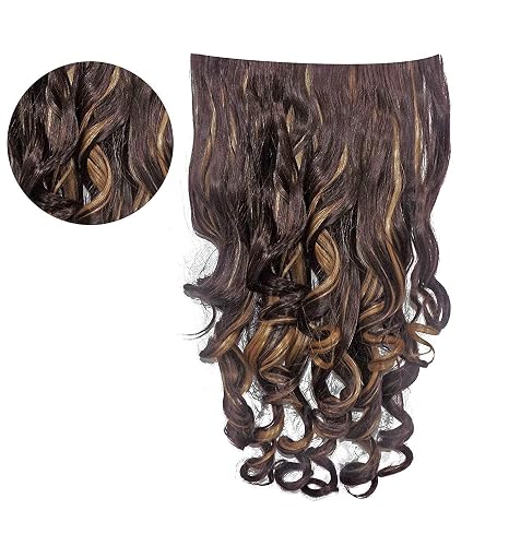 Prime Long Curly Hair Extensions Synthetic 5 Clip Hair Extension