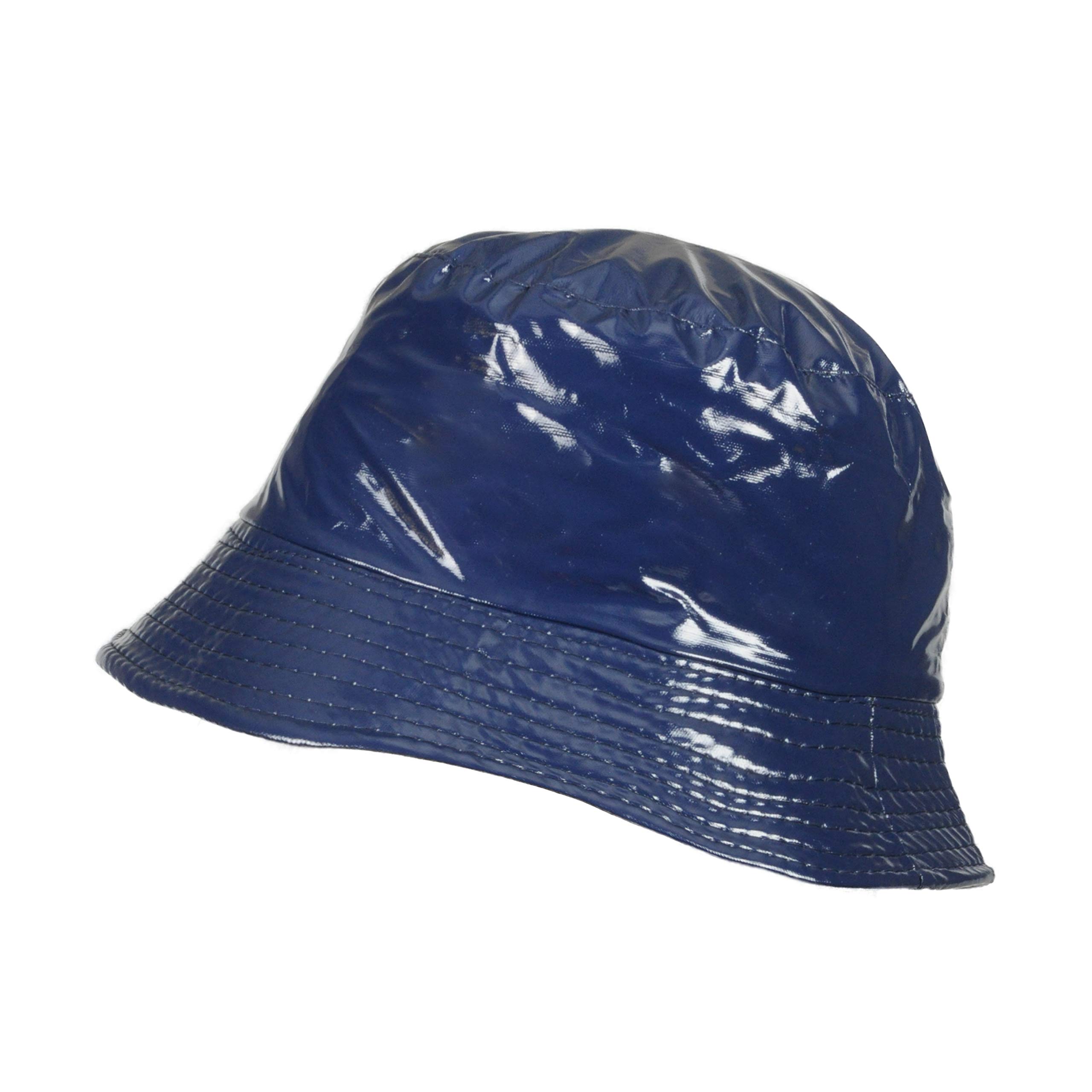 Toutacoo, Waterproof Wax Style Bucket Rain Hat -Blue