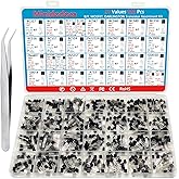 Minidodoca 31 Kinds 580pcs Assorted Type General Purpose TO92 Transistors PNP NPN Bipolar Power Transistor Assortment Kit 2n7