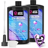 LET'S RESIN UV Resin, 500g Hard Ultraviolet Epoxy Resin for Jewelry Making | Crystal Clear, Low Viscosity, UV Glue, Low Odor, Anti-Yellowing, Fast Cure for Jewelry, Earrings, Necklace, Keychain