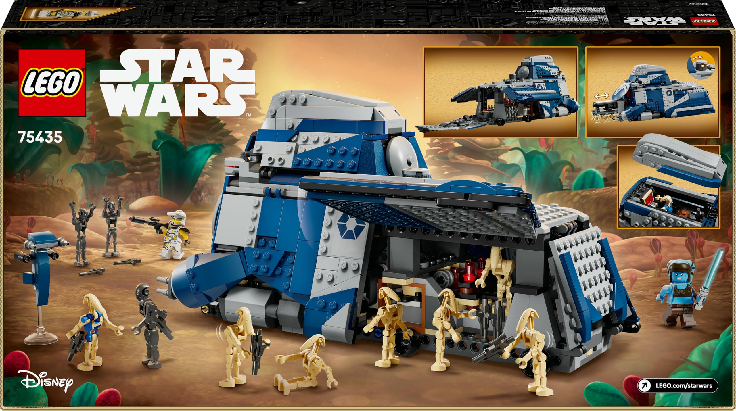 LEGO Star Wars: The Clone Wars MTT der Separatisten in der Schlacht von Felucia - Spielzeug mit Lichtschwert - Kinder Geschenk für Jungen und Mädchen - Modellbau zum Ausstellen und Sammeln - 75435 10