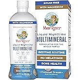 MaryRuth Organics Liquid Nighttime Multimineral | No Melatonin | Bedtime Routine | Magnesium Citrate | Calcium | Zinc | Vitamin D3| Available in 4 Flavor - Vegan | Sugar Free | Gluten Free | 15.22 Oz