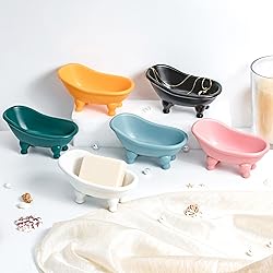 1 Piece 5.6" Colorful Ceramic Mini Clawfoot Bathtub
