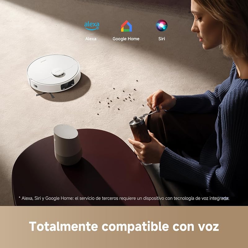D20 Robot Aspirador, Succión de 13.000 Pa, Navegación LDS