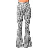 Daisy Del Sol High Waist Comfy Stretch Boho 70s Bell Bottom Fit to Flare Lounge Yoga Pants