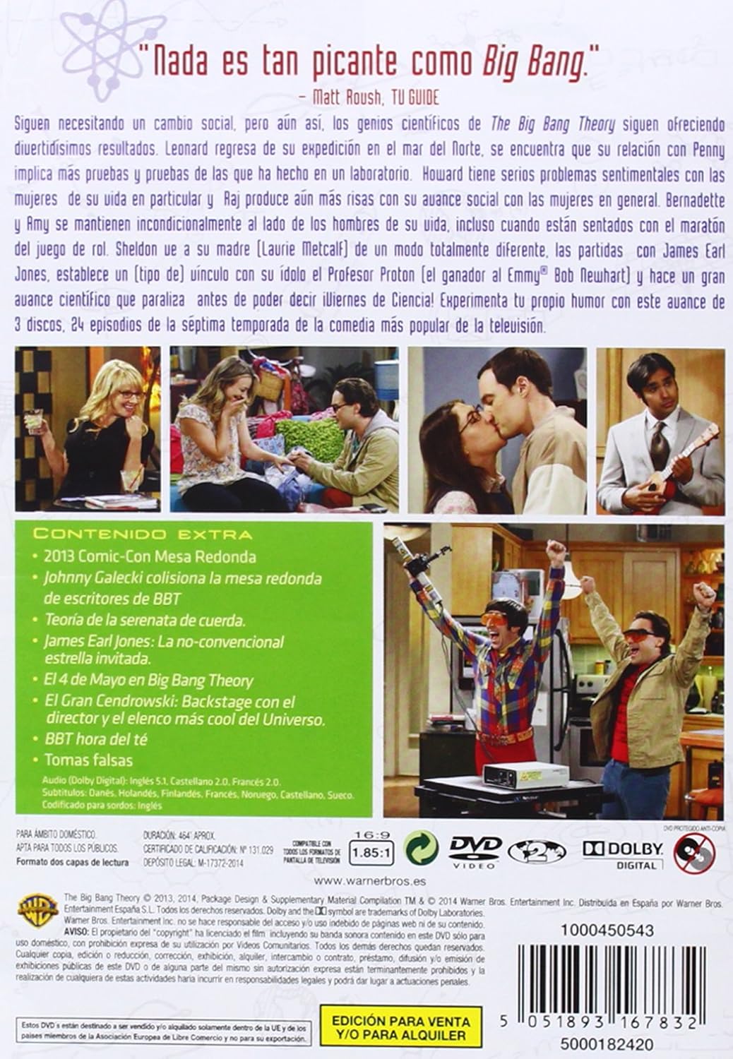 The Big Bang Theory - Temporada 7 [DVD]: Amazon.es: Johnny ...