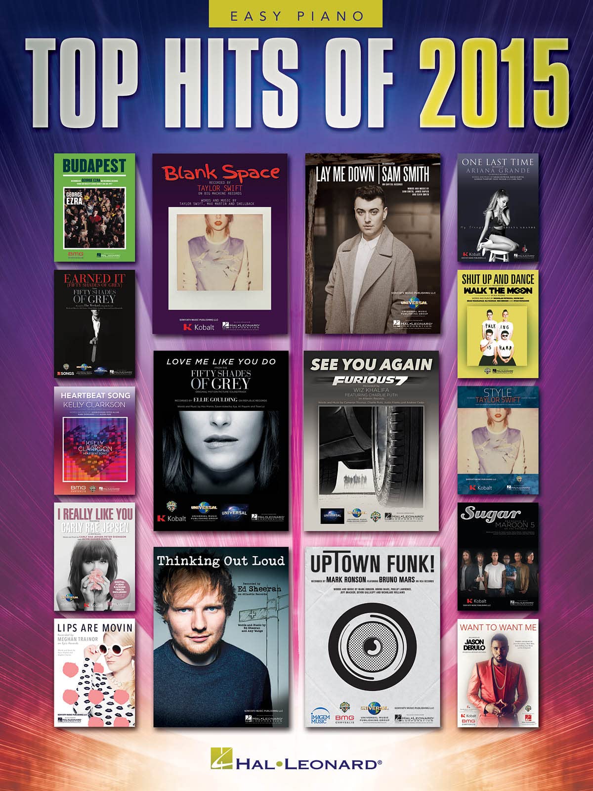 Top Hits Of 2015 (Easy Piano)