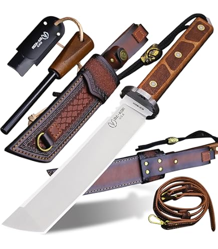Amazon.com: BA-KOR 11.4” Fixed Blade Hunting Knife, CPM 3V Steel