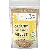 Jiva Organics Barnyard Millet 2 LB Bag | Whole Grain, Gluten-Free, Non-GMO | Protein &amp; Fiber-Rich Superfood for Healthy Cooking