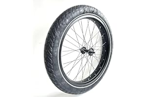 SZWEDI 26''x4.0 Fat Bike Front Wheel Double Wall Rim with Puncture Resistant Tire All Terrain Bolt On and Hub 36x12G Spokes Black Alloy Aluminum Snow Bicycle Fatbike Wheel Assembly