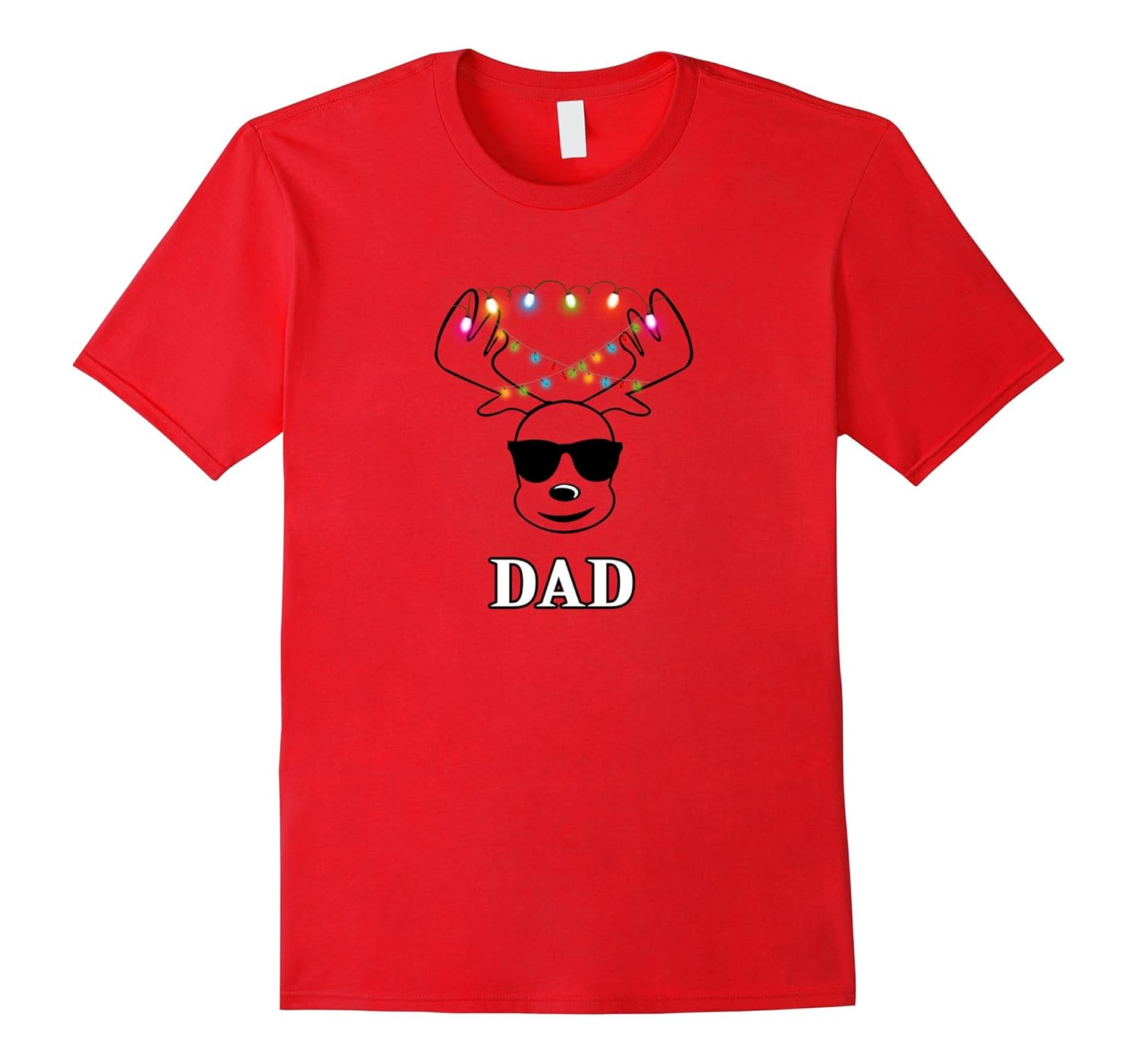 Face Reindeer Dad Sunglasses Christmas Pajamas Shirt-ANZ