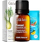 Gya Labs Fennel Essential Oil Diffusers - Fennel Seed Oil for Skin - Fennel Oil for Aromatherapy Skin Candles Making - Sweet 