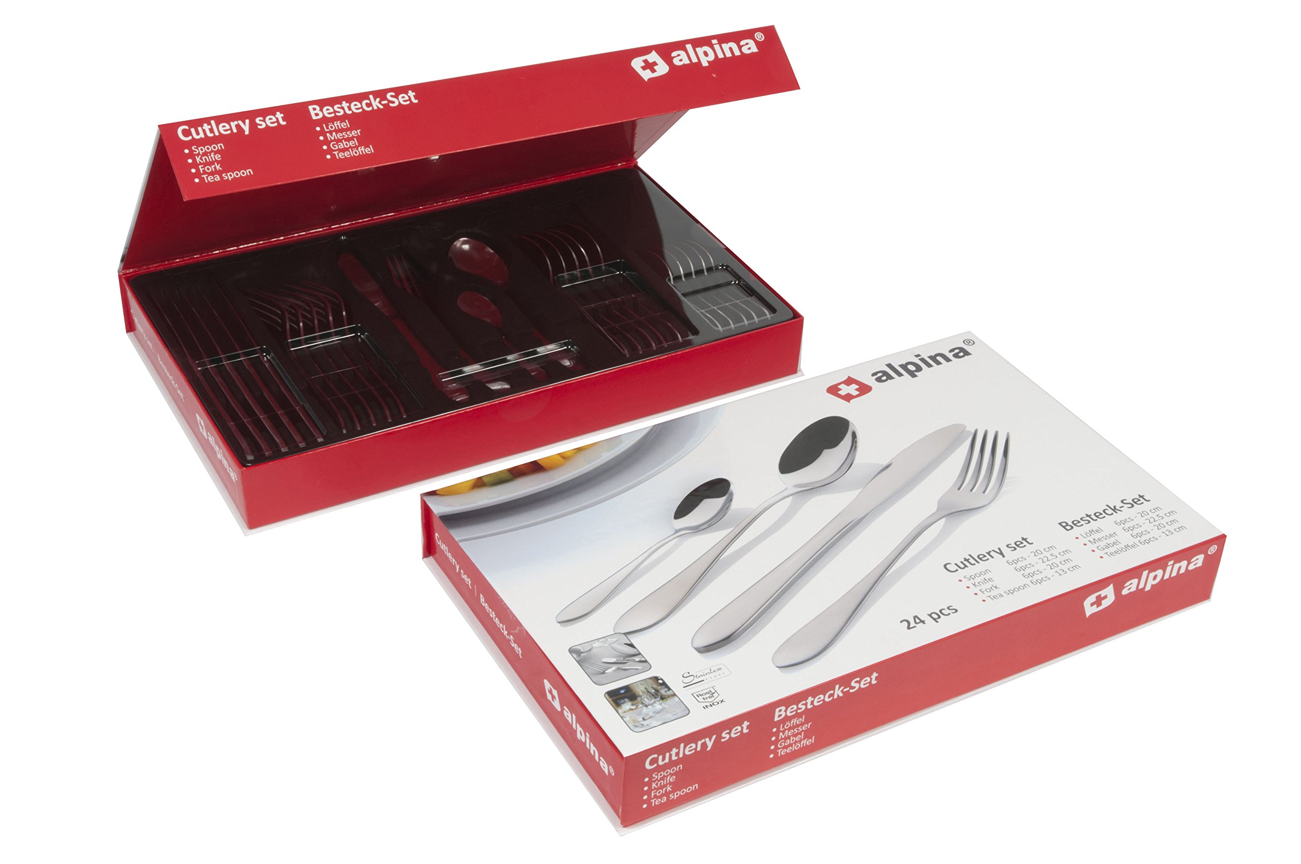 Alpina Cutlery Set, Stainless steel More Colours