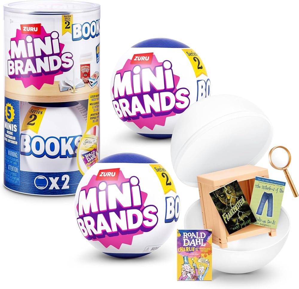 Mini Brands Mini Books Series 2 Capsule by ZURU White 2 Capsule