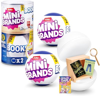Mini Brands Mini Books Series 2 Capsule by ZURU White 2 Capsule