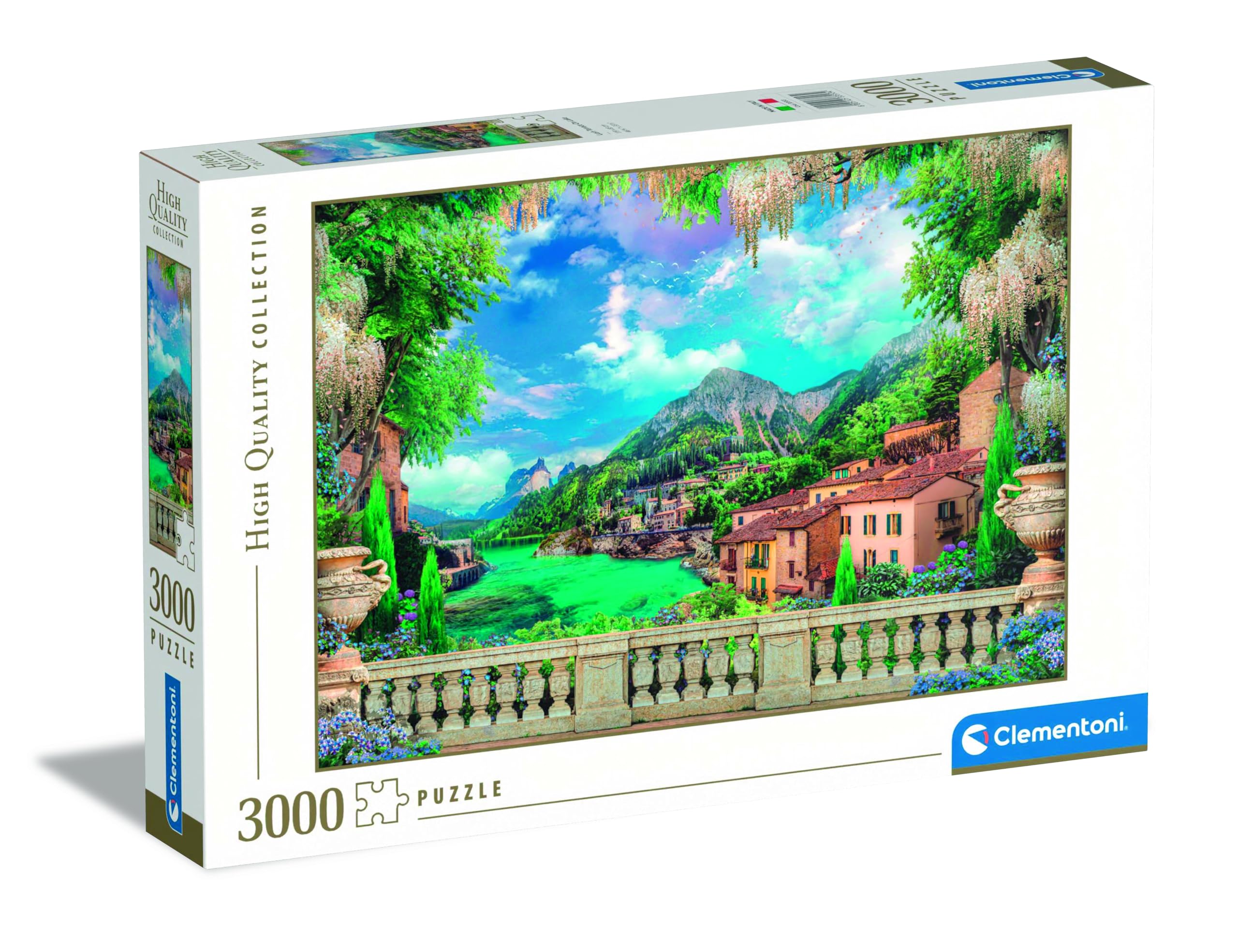 Clementoni - 33553 collection Lush Terrace On Lake - Jigsaw Puzzle 3000 Pieces, Jigsaw Puzzle For Adults - Made In Italy