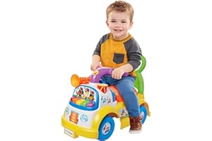 Fisher-Price Little People Music Parade Ride-On, Plays 5 Marching Tunes & Other Sounds! Perfect for Toddler Boys & Girls Ages 1, 2, & 3 Years Old - Helps Foster Motor Skills [Amazon Exclusive]