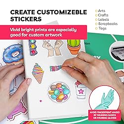 Sticker Paper for Inkjet Printer - (20 Sheets), 8.5