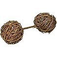 Ware Manufacturing (3 Pack) Natural Woven Willow Small Pet Barbell Chew Toys, Large