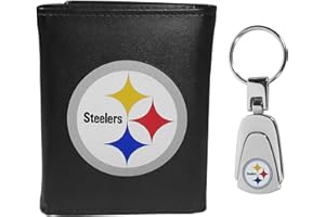 Siskiyou Sports Tri-fold Wallet & Steel Key Chain
