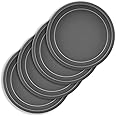 G & S Metal Products Company Baking with G&S 6-inch Nonstick Round Cake Pan, Set of 4, Gray