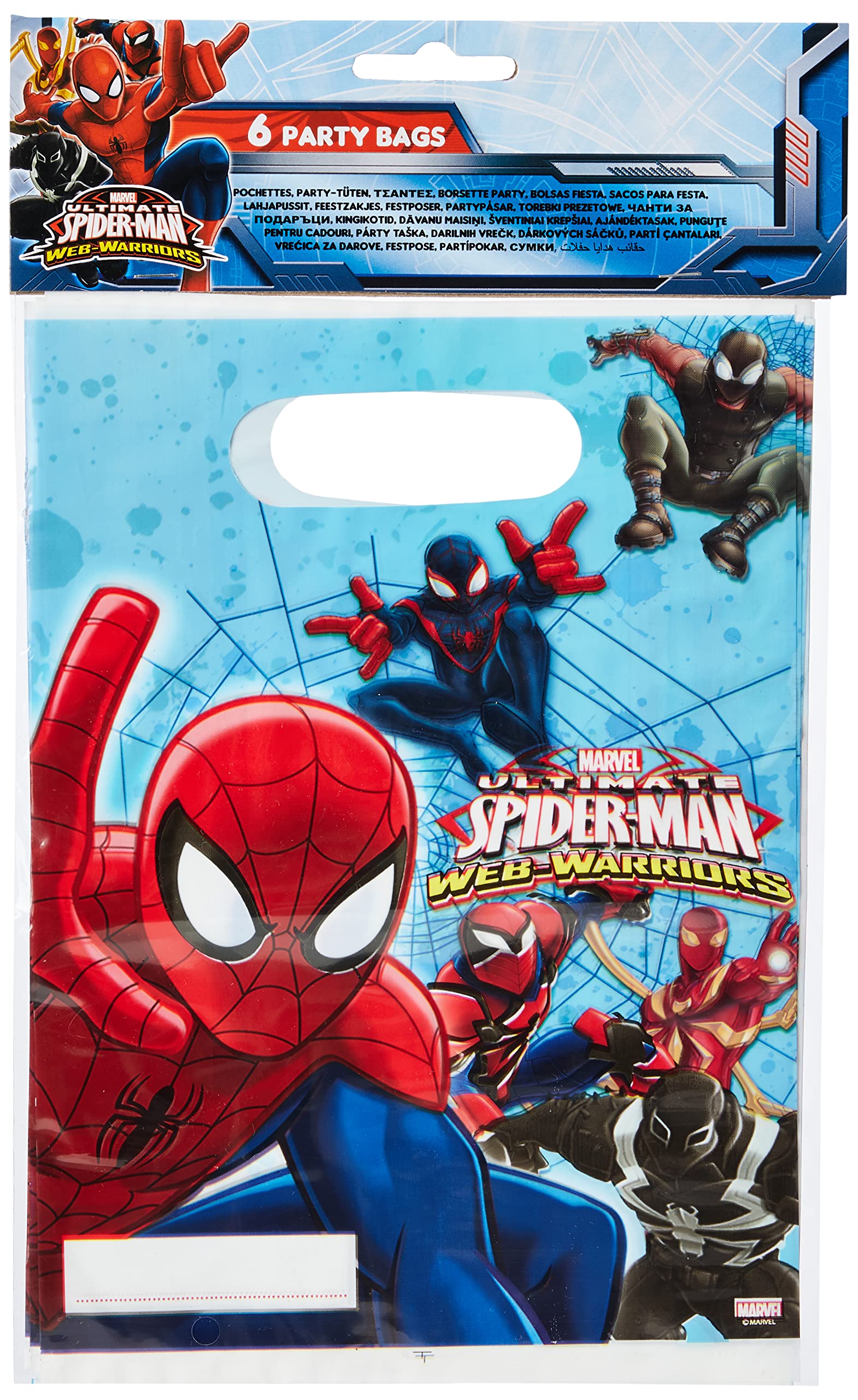 Folat - Spider-Man Warriors Gift Bags - 6 pieces