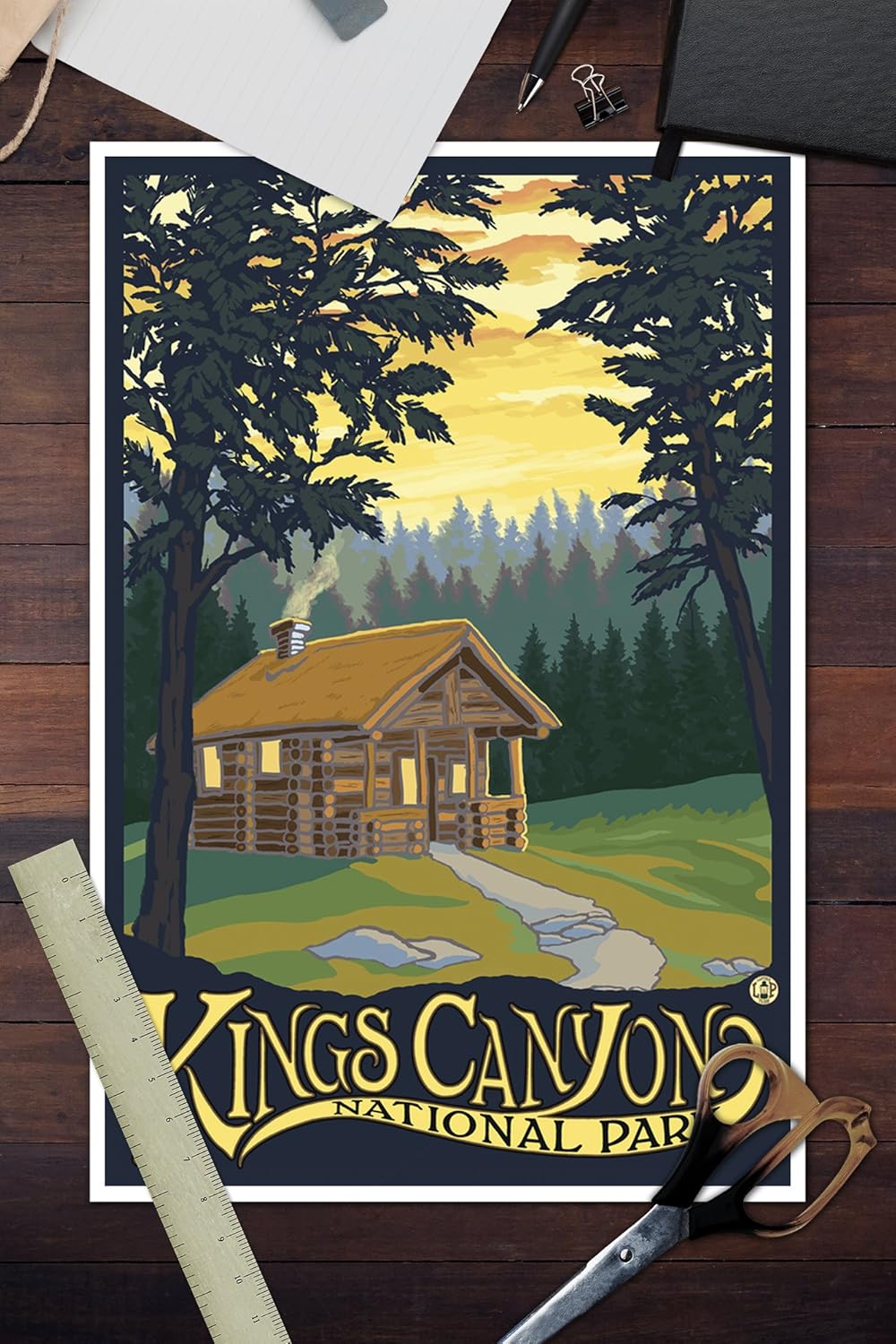 Amazon Com Kings Canyon National Park Cabin Scene 30873 24x36