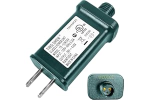 FLURONIC 29V LED Power Supply, Christmas Tree Plug Adapter, IP44 Waterproof Class 2 Power Supply for Christmas String Light Inflatable Decorations (TS-12W29V)