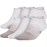 adidas Mens Superlite No Show Socks With Arch Compression (6-pair)