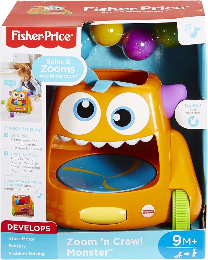 fisher price zoom and crawl monster