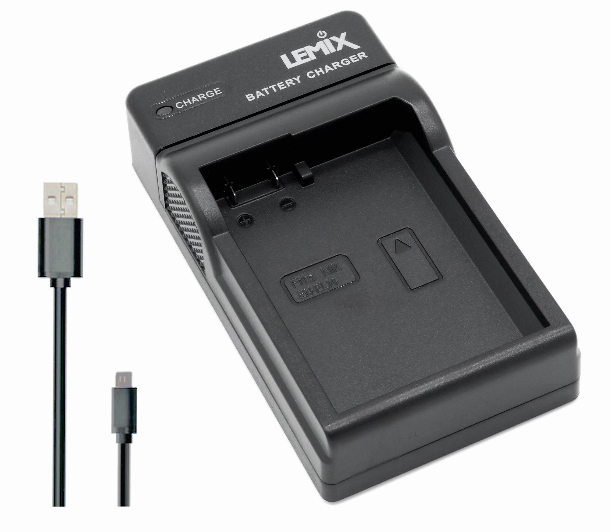 Lemix (Nik-ENEL14) Ultra Slim USB Charger compatible with Nikon EN-EL14 / EN-EL14a Batteries & Listed Nikon SLR and Coolpix Series Cameras