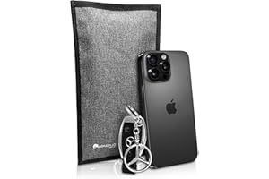 ARMADILLO PRO-TEC Faraday Bag for Cell Phone & Key Fob - Faraday Phone Case - RFID Signal Blocking Pouch Blocker for Phones and Car Keys - Anti-Tracking, Anti-Hacking and Anti Theft Protection