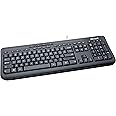 Microsoft Wired Desktop 600 (Black) - Wired Keyboard and Mouse Combo. USB Connectivity. Spill Resistant Design. Plug and Play