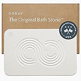 Dorai Home Bath Stone Mat 23.6"x15.4" – Quick-Dry, Non-Slip Diatomite Stone Bath Mat for Bathroom, Zen Sandstone