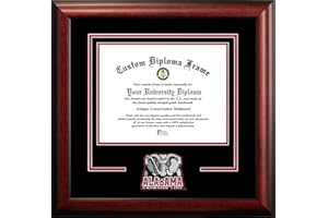 Campus Images NCAA Alabama Crimson Tide Spirit Diploma Frame 8.5 x 11 Inches Mahogany